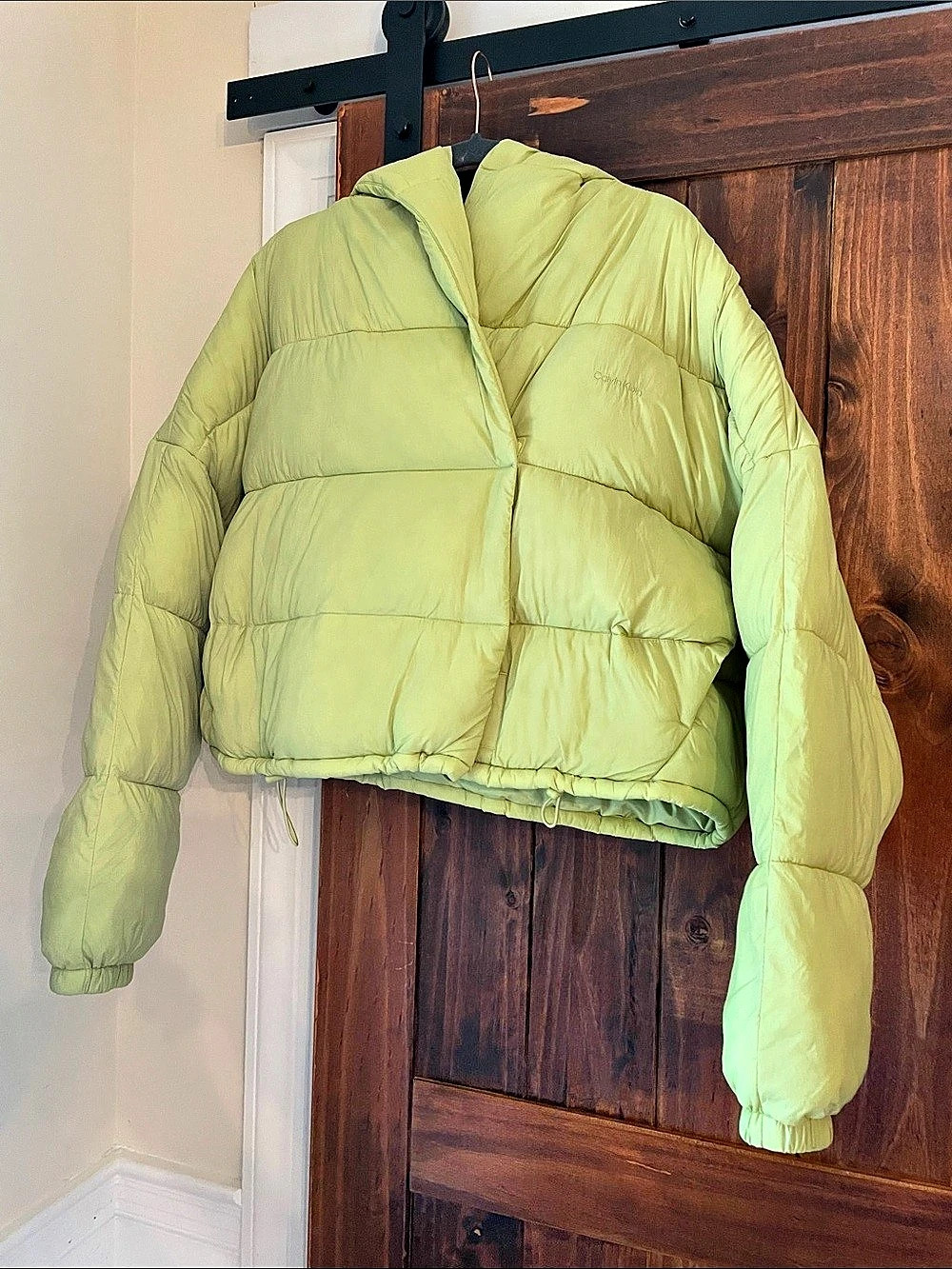 Calvin Klein Women's Green Puffer Jacket Size Medium NWT